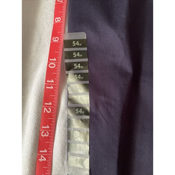 Haggar Mens Pleated Front Shorts 54W Dark Purple Full Cotton Elastic Waist Made - Picture 7 of 11